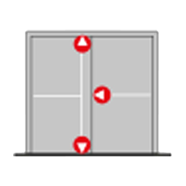 Dormakaba PHA 2000 Panik Bar | Çift Kanat 3 Noktadan Kilitleme – 3400 mm