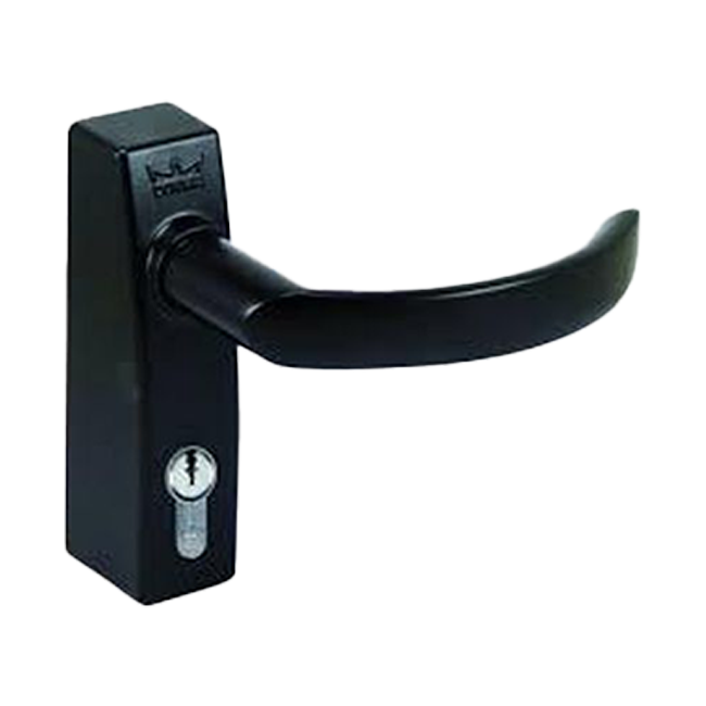 Dormakaba PHT 01 Panik Dış Kol | Siyah – Gri (Barel Dahil)