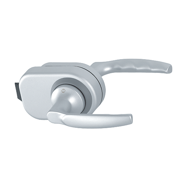 Hoppe Atlanta HCS GD A1530 Alüminyum Gövdeli Cam Kapı Kolu Seti – Anahtar Cam-Cama Set